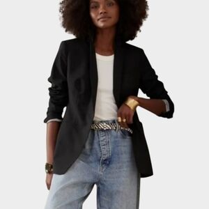 Banana Republic Long & Lean Blazer Black Size 14